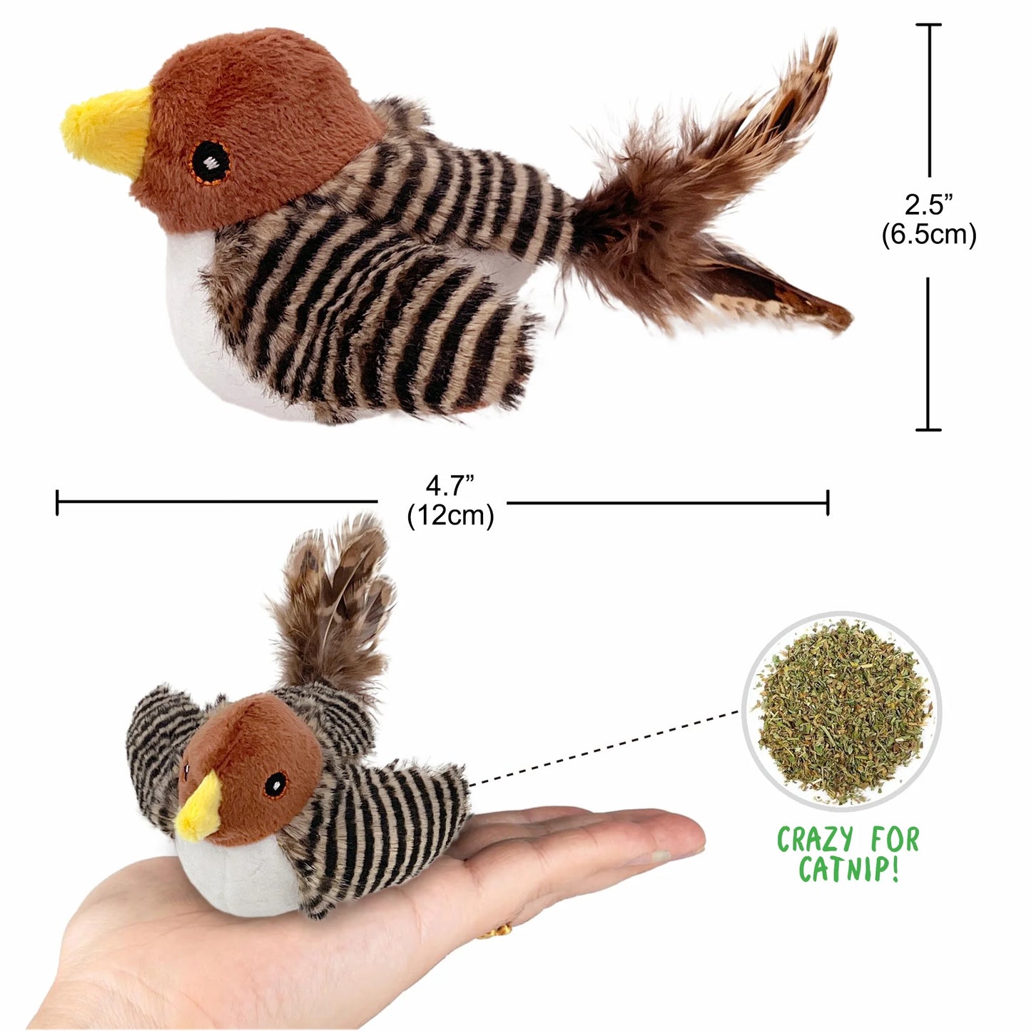 Juguete Interactivo Electrónico Para Gatos, Juguete Automático Para Pájaros Que Chirría Con Cola De Pluma, Juguete Cazador De Melodías Para Gatos Que Juegan Solos, Juguete Para Gatitos Que Juegan Y Chirrían Para El Aburrimiento